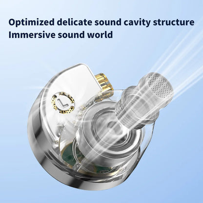 TRN Conch Lucky Bag In-Ear Monitors – DLC Diamond Dynamic HiFi Wired Earphones with Tuning Nozzle Filters for Xiaomi