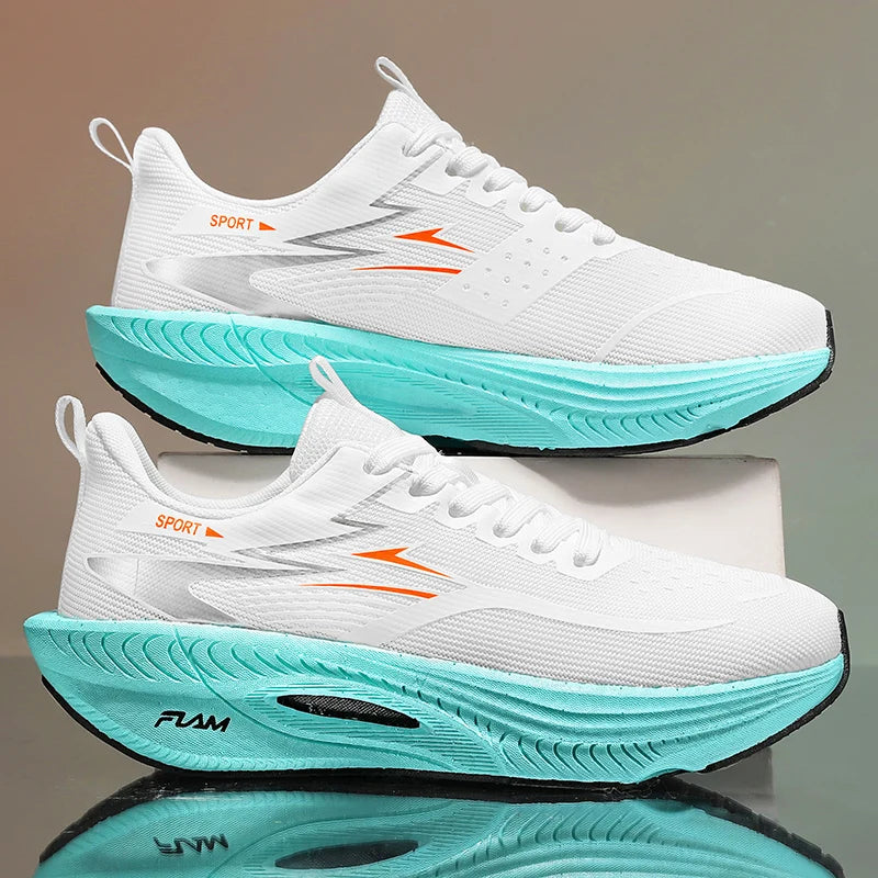 Men Sports Running Shoes Marathon Air Cushion Breathable Lightweight Comfortable Women Outdoor Athletic Sneakers Jogging Tenis