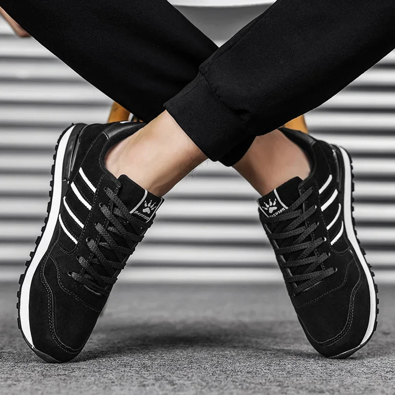 2025 New High Quality Men's Sneakers, Leather Casual Shoes, Autumn Breathable Men Shoes, Male Flat Shoe, Men's Casual Shoes