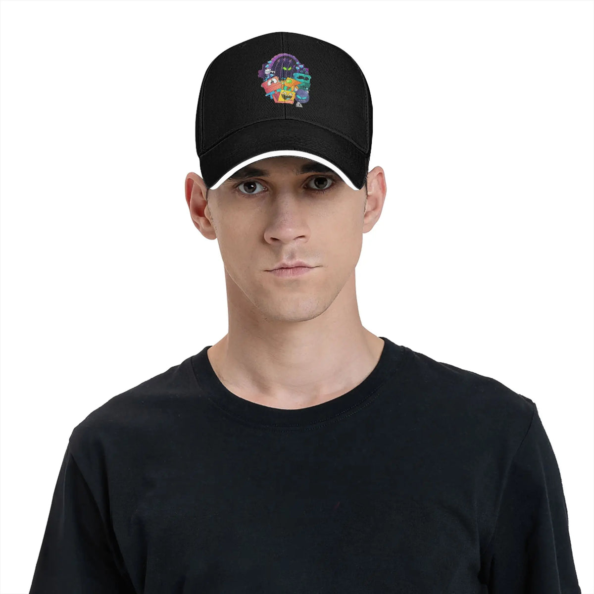 Geometry Gaming Cube Dash Baseball Caps Hip Hop Extreme Demon Sandwich Cap Unisex Style Adjustable Dad Hat Running Golf