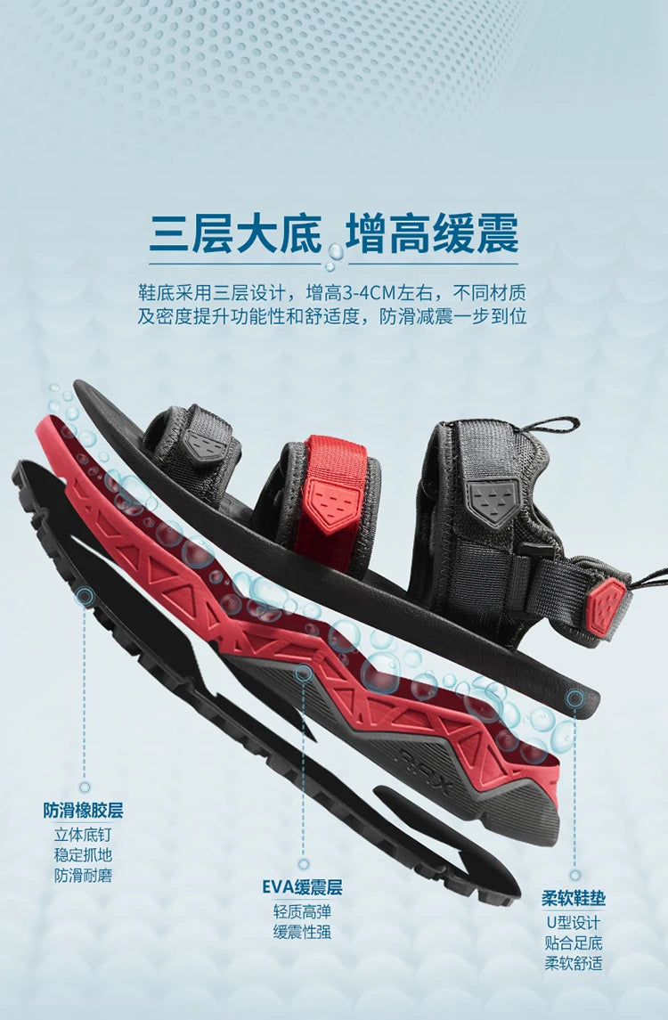 Rax Men's Hiking Shoes Breathable Lightweight Outdoor Sports Sandals Shoes Men Beach Sneakers Quick Drying Fishing Shoes Men 466