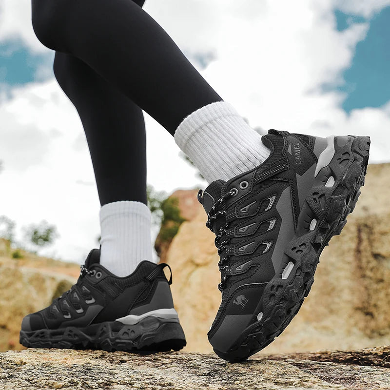 Men Women Hiking Shoes Non-slip Trekking Outdoor Sneakers Sports Shoes Camping Training Jogging Breathable Climbing Trail Shoes