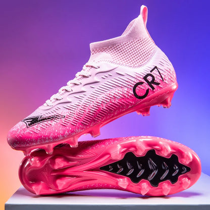 Autumn Hot Selling Shock-absorbing Adult Football Shoes Soft and Stable Sports Shoes Rebound Wrapped Lightweight Nail Shoes