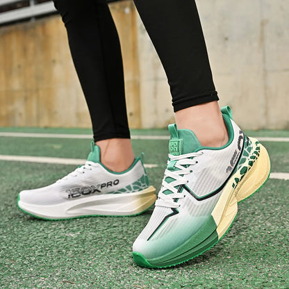 Mens Sports Shoes New Marathon Casual Sports Lightweight Running Shoes Youth Comfortable Mesh Cushioning Outdoor Fitness Shoes