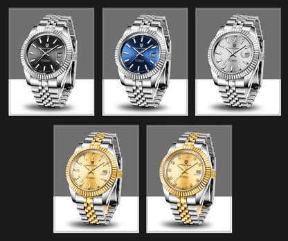 2026 New PAGANI DESIGN Watches Luxury Gold And Silver Mechanical Watches For Men Stainless Steel Sapphire Mirror Automatic Watch