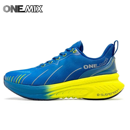 ONEMIX nové tlumicí běžecké boty pro muže, vhodné pro těžší běžce, šněrovací sportovní dámské neklouzavé outdoorové atletické pánské tenisky