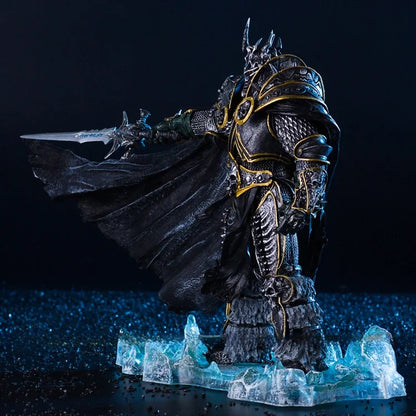 Figura anime de World of Warcraft de 36cm, periféricos de juego, 7.º Rey Exánime Illidan Stormrage, modelo decorativo de escritorio, regalos, juguetes para niños