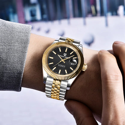 2026 New PAGANI DESIGN Watches Luxury Gold And Silver Mechanical Watches For Men Stainless Steel Sapphire Mirror Automatic Watch