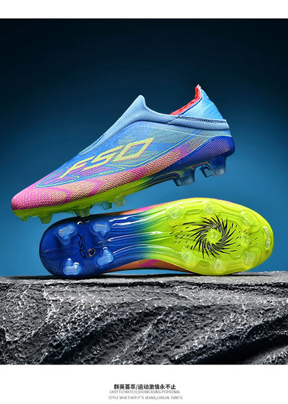 Men Soccer Shoes Professional Football Boots Cleats Ultralight Breathable Non-Slip Grass Training Athletic Match Sports Sneakers