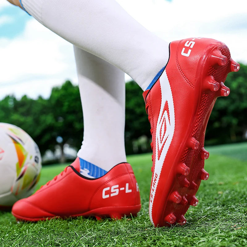 New Men Football Boots Grass Cleats Soccer Shoes Match Adult Indoor Ultralight Non-Slip Boys Futsal Sport Turf Comfortable