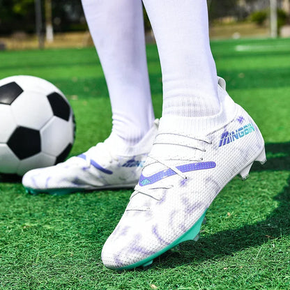 New Men Football Boots Professional Soccer Shoes Cleats Futsal Women Unisex Ultralight Hot Sale High-quality TF/FG Sneakers