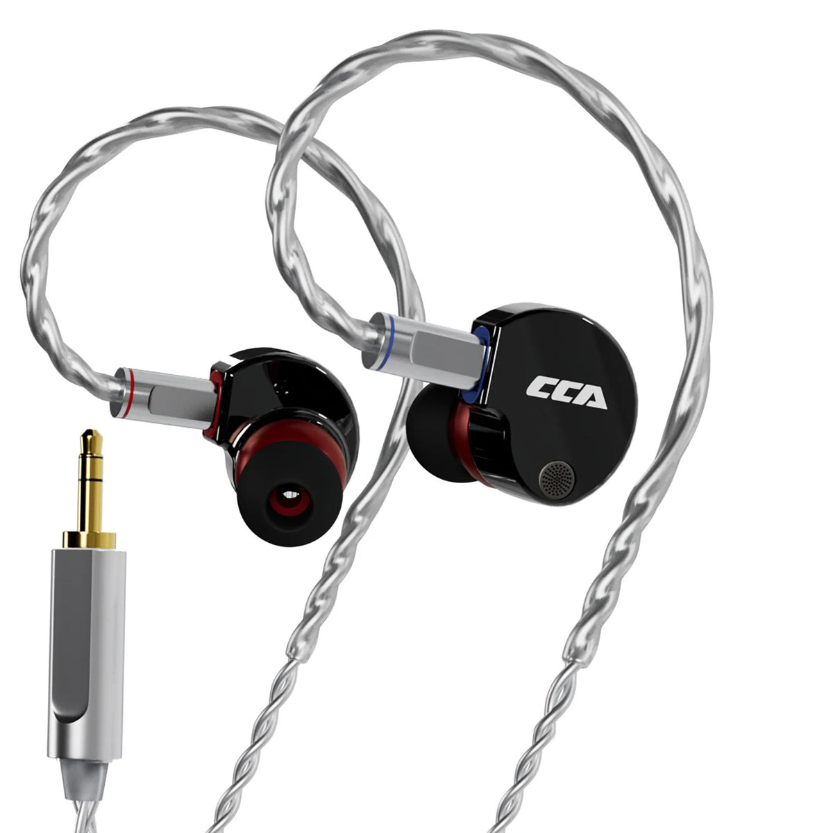 CCA Phoenix HiFi Earphones Dynamic Drive LCP Diaphragm Earphones Noise Cancelling Replaceable 2PIN Cable Gaming Wired Earphone