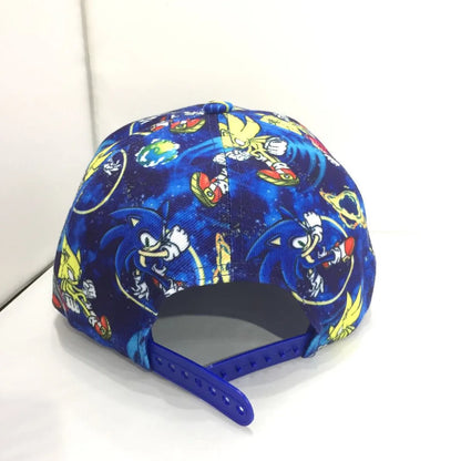Shadow the Hedgehog 3D baseball cap for adults and children Sonic Amy Tails Knuckles printed flat edge ducktongue sun hat gifts