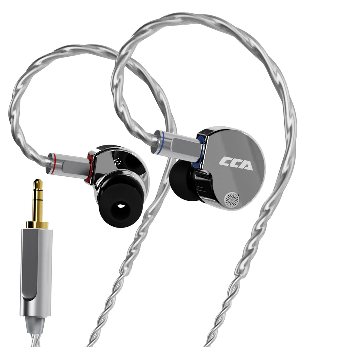 CCA Phoenix HiFi Earphones Dynamic Drive LCP Diaphragm Earphones Noise Cancelling Replaceable 2PIN Cable Gaming Wired Earphone