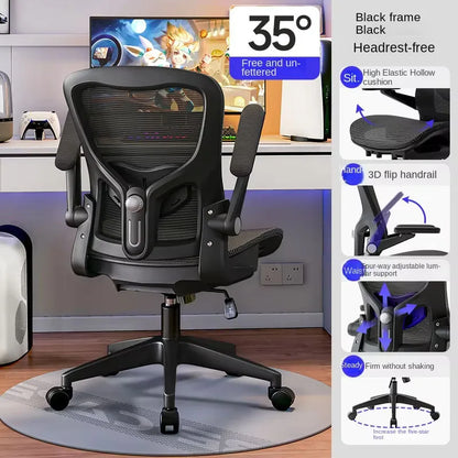 UVR Mesh Ergonomic Office Chair Adjustable Swivel Computer Chair with Armrests, Comfortable Executive Gaming Chair, Lift Recliner Desk Chair
