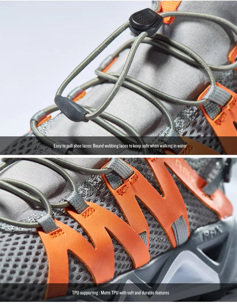RAX New Men Women Summer Hiking Shoes Breathable Upstream Shoes Trekking Aqua Shoes Outdoor Fishing Camping Sneaker Men