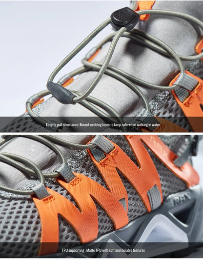 RAX New Men Women Summer Hiking Shoes Breathable Upstream Shoes Trekking Aqua Shoes Outdoor Fishing Camping Sneaker Men