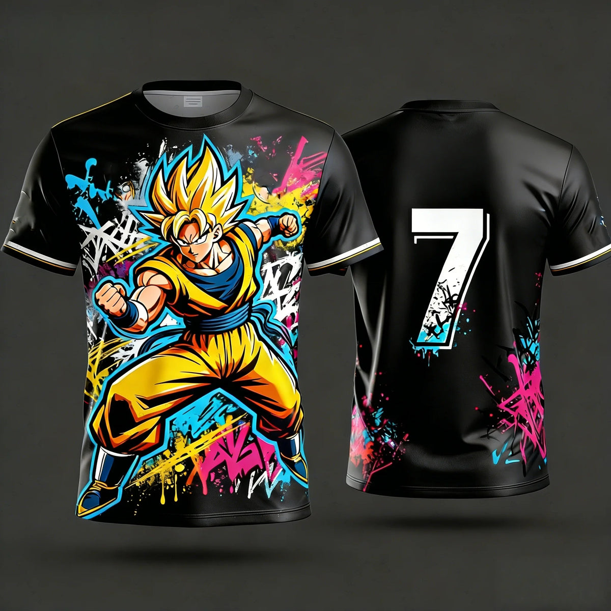 2026 Summer Dragon Ball T-Shirt High Quality 3D Goku Print Oversized Unisex Retro Y2K Anime Football Casual for Men Women Kids