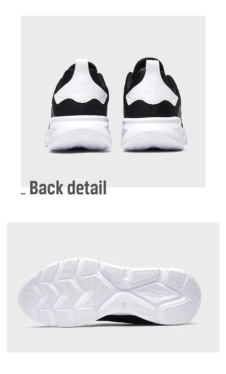 Xtep Running Shoes for Men 2025 Spring Sweat-Absorbing Sports Shoes Wear-Resistant Stability Sporty Sports Sneakers 880119115131