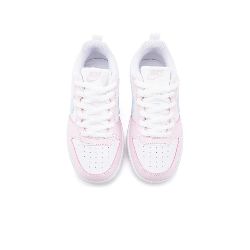 Custom Sneakers Nike Court Borough Sweet Cat Paw  Fresh Girly Style  Cute & Playful  Low-Top Women's Skateboarding Sneakers
