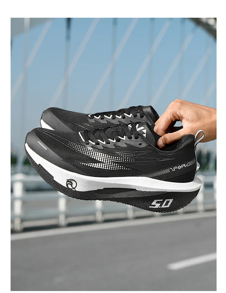 5.0 MIX Carbon Plate Running Shoes for Men and Women Racing Marathon Stable Rebound Shock-absorbing Training Sneakers