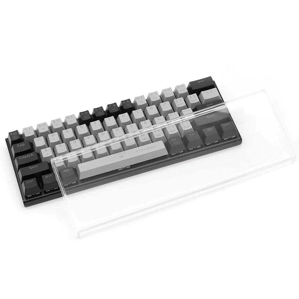 Acrylic Keyboard Clear Protector Case for Mechanical Keyboard, Transparent Keyboard Dust Cover for 60/61/64/96/98/104/108 Key Keyboards & Mouse