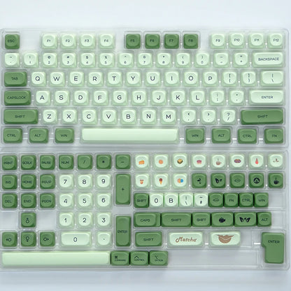 141 keys Marshmallow KOA Keycap PBT DYE Sublimation MOA Keycaps ISO 7U Japanese Korean Russian Key Caps For Mechanical Keyboard