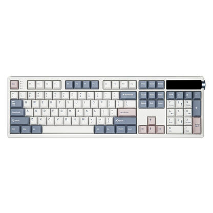 EPOMAKER TH108 PRO 100% Full-Sized Hot-Swap Wired/BT/2.4Ghz Wireless Mechanical Keyboard with Screen & Knob 10000mAh Battery