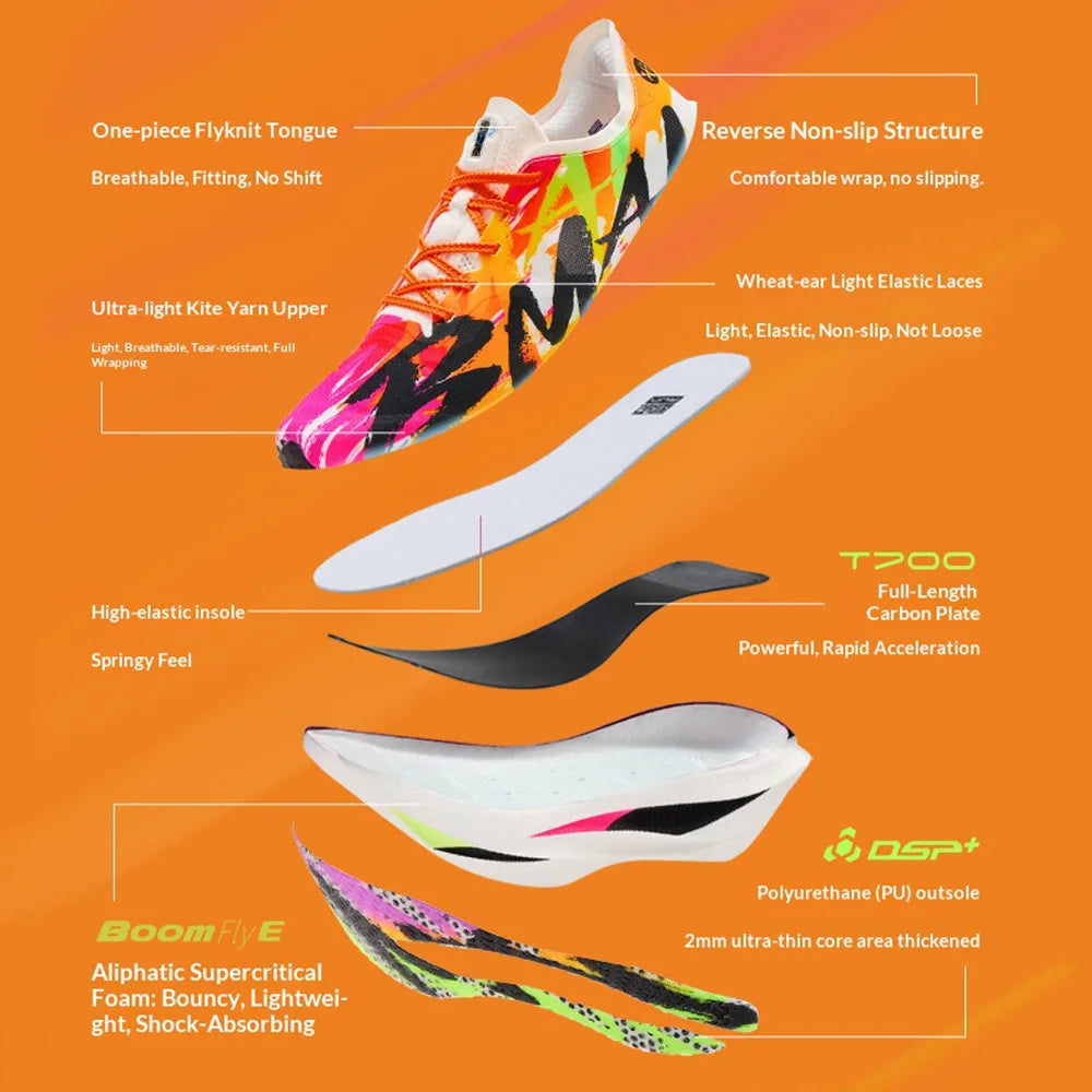 BMAI Breathable 20km Marathon Shoes for Man Cushion Carbon Plate Men's Casual Sneakers Men Luxury Trainers Sports Running Shoe