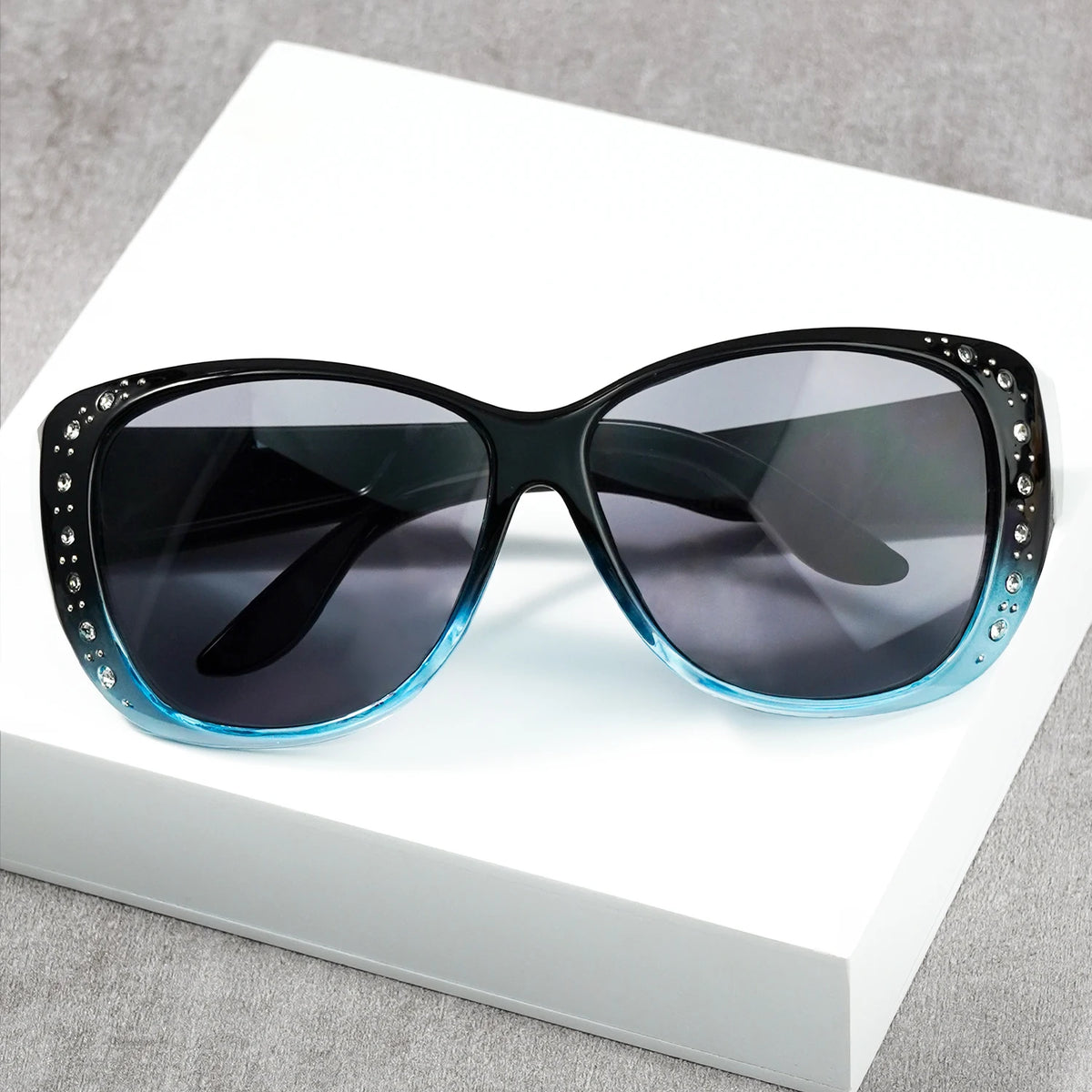 Rhinestone Fit Over Glasses Sunglasses Fashion Sun Glasses Fit Over GlitteringOversized Leopard Square Glasses