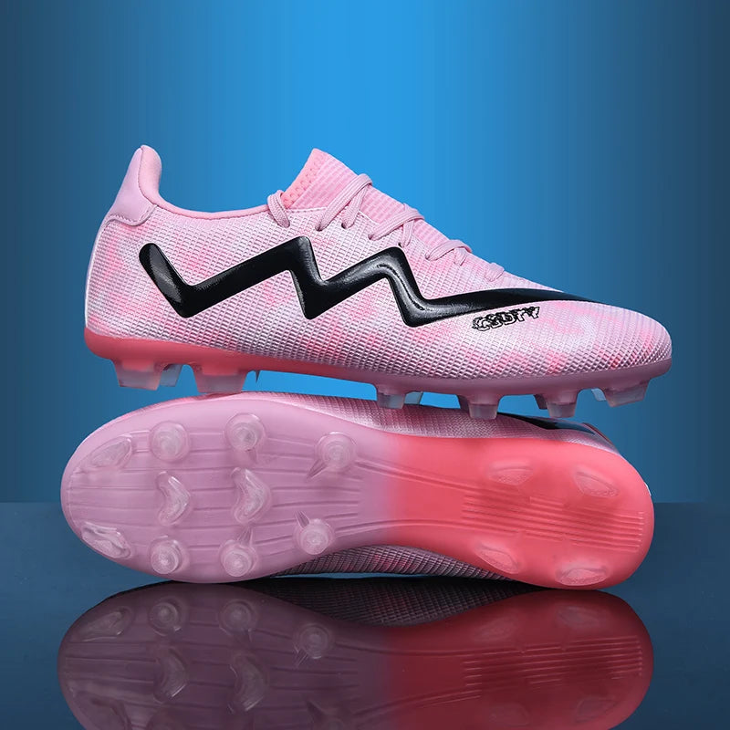 Mens Football Shoes Anti Slip Wear-resistant Grass Contest Training Youth Football Boots Light Five-a-side Soccer Shoes for Man