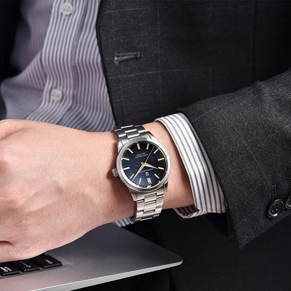 PAGANI DESIGN 40MM Orologio al quarzo da uomo con quadrante in meteorite, lusso business, zaffiro, acciaio inossidabile 316L, impermeabile 100M