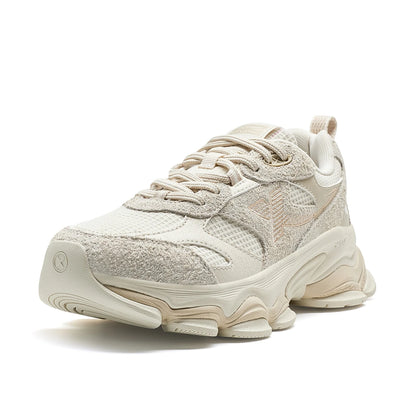 Xtep Chinoiserie Casual Shoes Female 2025 Spring Increase Thick Sole Sports Shoes Outdoor Vintage Fashion Sneakers 875118320006