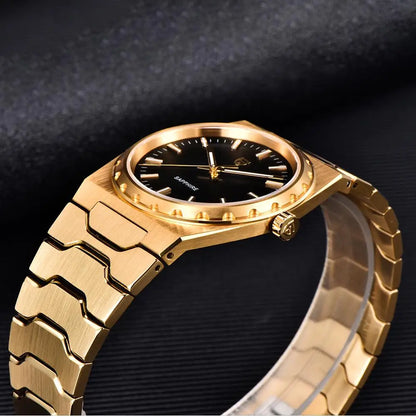 PAGANI DESIGN Men's Quartz Watches Ultra-Thin 7mm Series 37mm Sapphire Stainless Steel Waterproof Watches for Man TMI VJ21