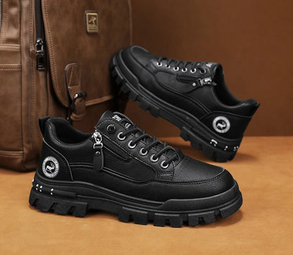Men's Casual Sports Outdoor Hiking Trendy Fashion Street Comfortable Men's Thick Soled Board Shoes