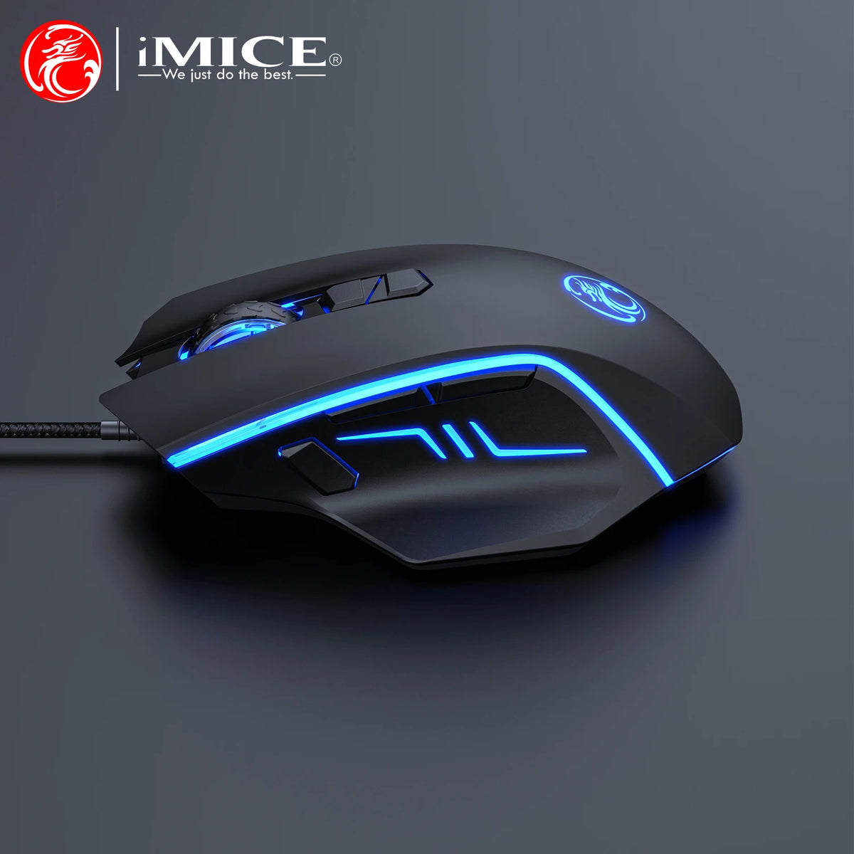 USB Wired Gaming Mouse RGB Backlit High Precision Optical Mouse, 8-Button 7200 DPI Gaming Mouse for PC, Laptop, Office & Home