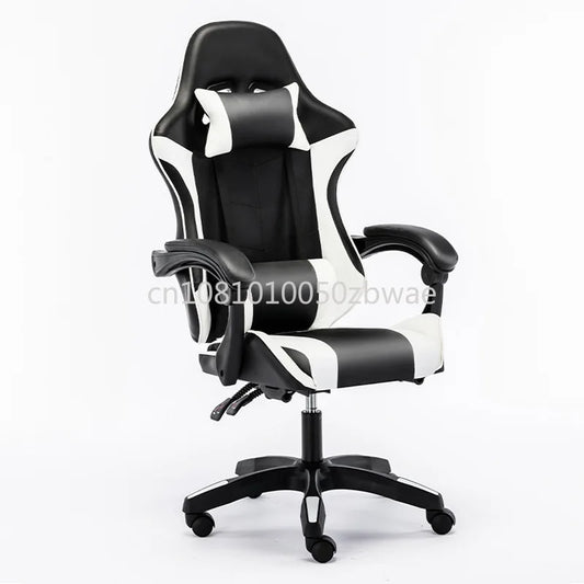 Ergonomic Gaming Office Chair Racing Style Computer Chair with Adjustable Height, Comfortable E-Sports Desk Chair for Home Office, PC Gaming & Work