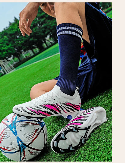New Men Football Boots Sport Soccer Shoes Match Unisex Ultralight Cleats Comfortable Non-Slip Outdoor Adult Grass High-quality