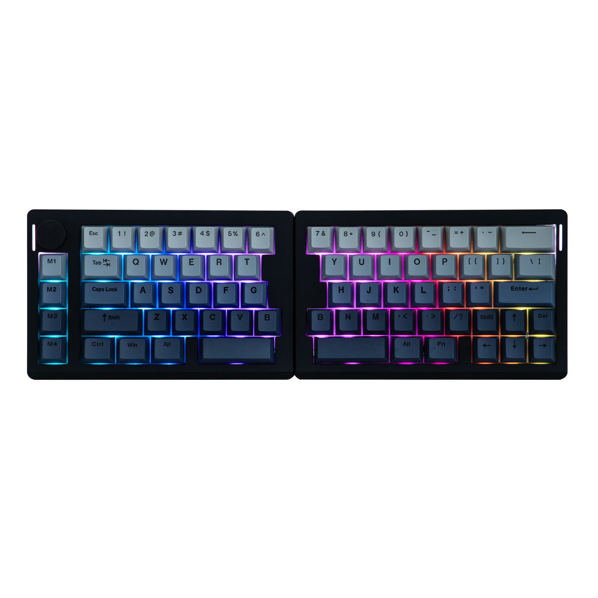 EPOMAKER Split70 QMK/VIA 70% Split Layout Wired/BT/2.4Ghz Wireless Mechanical Keyboard with Programmable Knob Mac Modifier