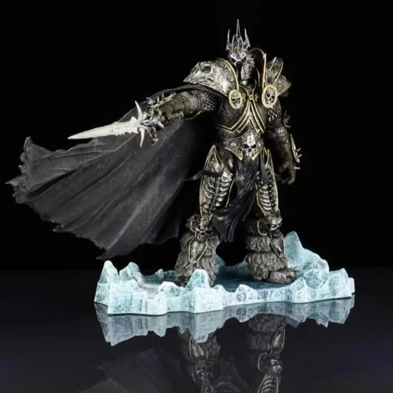 Figura anime de World of Warcraft de 36cm, periféricos de juego, 7.º Rey Exánime Illidan Stormrage, modelo decorativo de escritorio, regalos, juguetes para niños