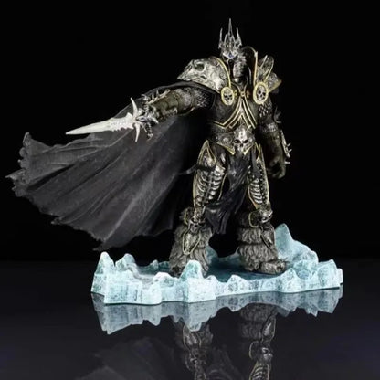 Figura anime de World of Warcraft de 36cm, periféricos de juego, 7.º Rey Exánime Illidan Stormrage, modelo decorativo de escritorio, regalos, juguetes para niños