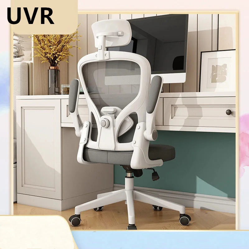 UVR Gaming Chair Ergonomic Computer Chair with Adjustable Armrests, Reclining Backrest, Mesh Office Chair, Comfortable Executive Swivel Chair for Gaming & Work