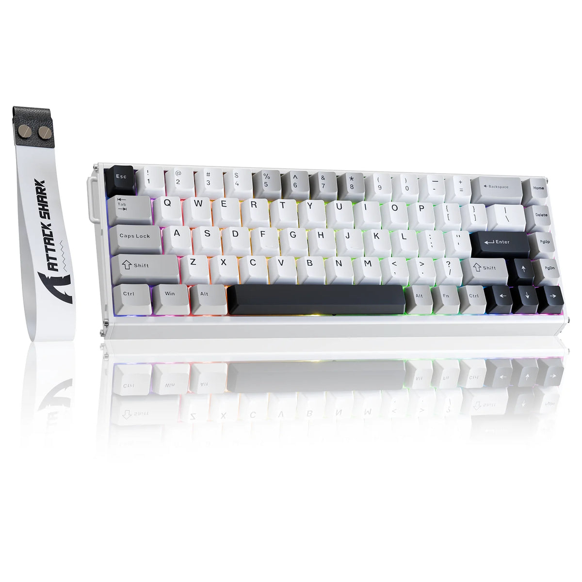 ATTACK SHARK X68MAX HE Rapid Trigger Magnetic Keyboard 60% Aluminum Wired Gaming Keyboard with Magnetic Switches, 8KHz Polling Rate & 0.005mm RT Accuracy