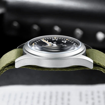 MILITREK 2026 New Military Retro Men'S VH31 Quartz Watch 37mm Sapphire Stainlesssteel 100m Waterproof C3 Luminous Reloj Hombre
