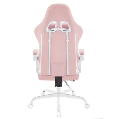 Cadeira de computador giratória WOLTU com função de massagem, cadeira de escritório ergonómica com almofada e apoio para os pés, cadeira gaming ajustável em altura