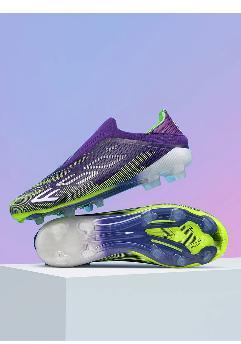 New Men Sneakers Match Grass Cleats High-quality Soccer Shoes Futsal Football Boots Non-Slip Indoor Hot-selling High-top Outdoor