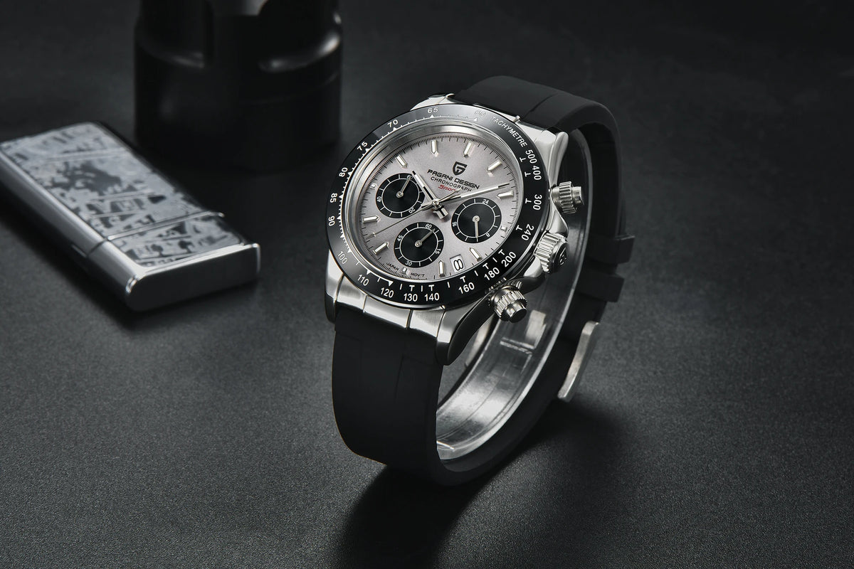 2026 New PAGANI DESIGN PD-1664 Meteorite Dial Fashion Men Quartz Wristwatches 100M Sapphire Glass Chronograph relogio masculino