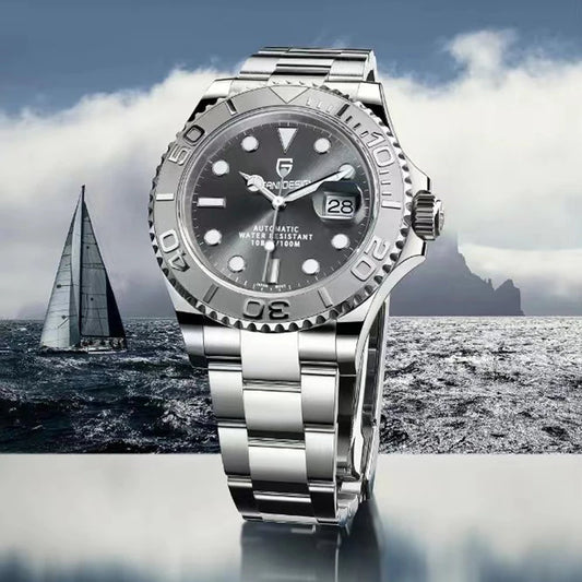 PAGANI DESIGN V2 Japan Mov't 40MM Luxury Men Mechanical Watch Sapphire Glass Ceramic Bezel Automatic Diving Watches for Men