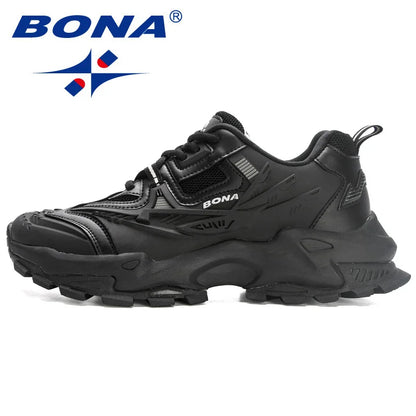 BONA 2023 Nové designové protiskluzové a odolné klasické běžecké boty, pánské sportovní boty na ven, lehké tenisky