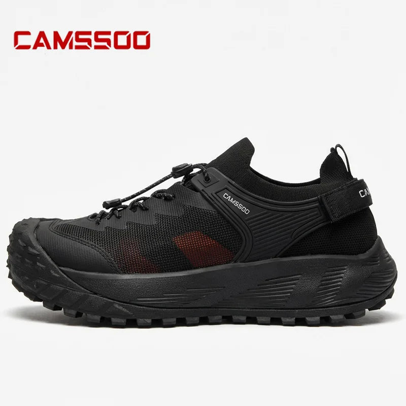 Pánské turistické boty CAMSSOO na léto, prodyšné neklouzavé běžecké boty na cestování, outdoorové sporty, s tlumením, ležérní kotníkové boty do terénu